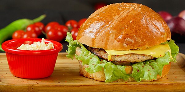 Chicken cheese burger
